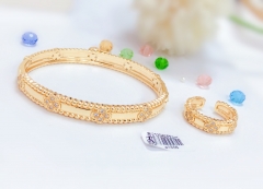 Simple style gold bangle ring