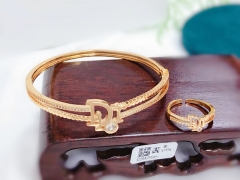 High-end popular gold bangle ring