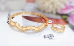 High-end popular gold bangle ring