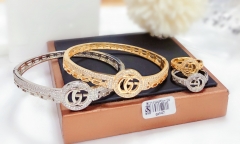 High-end double G style popular style bangle ring