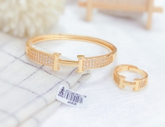 High-end popular gold bangle ring