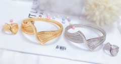 Trendy irregular style daily wear bangle ring