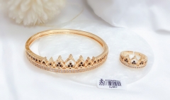 Irregular style grm gold bangle ring