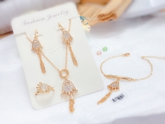 High-end popular gold jewelry set