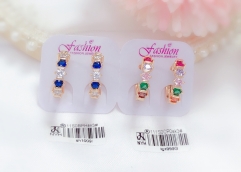 Dazzling zircon shiny earring