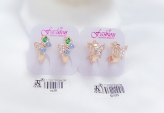 Butterfly style gem earring