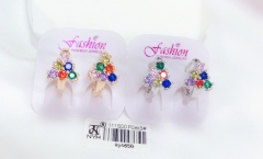 Fashion colorful zircon style earring