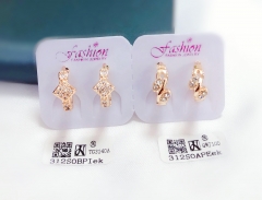 Irregular gold earring