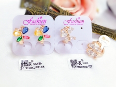 Colorful/whiter color butterfly exquisite earring