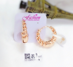 Gold Glossy Fashion Earrings