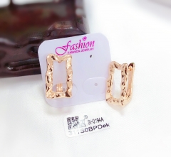 Glossy hollow square style trendy earring