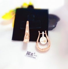 Simple  rose gold earrings