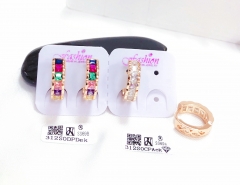 Artificial gemstone exquisite earring