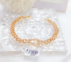 Irregular hollow style gold bangle