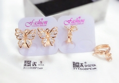 Butterfly/flower gairy modul exquisite earring