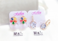 Artificial gemstone exquisite earring