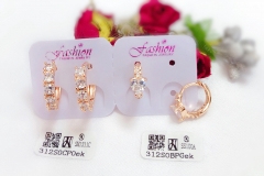 Artificial gemstone exquisite earring