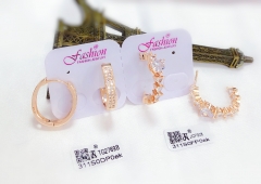 Artificial gemstone exquisite earring