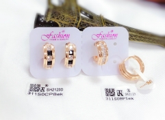 Glossy fashion style earring