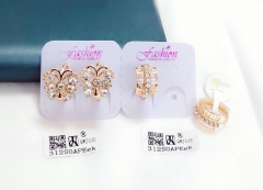 Artificial gemstone exquisite earring