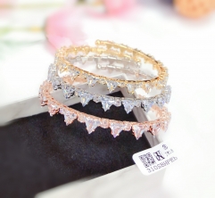 Artificial gemstone exquisite bangle