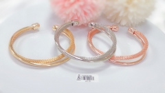 Simple style shiny bangle set