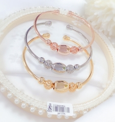 Glossy beads style shiny bangle set