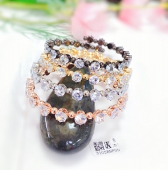 Artificial gemstone gorgeous bangle