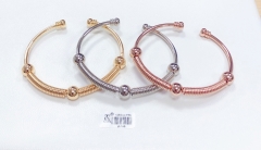 Threaded beads style bangle set