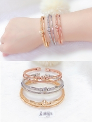 Irregular style gorgeous bangle ring