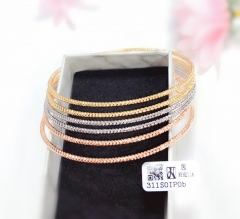 Beads style simple bangle set