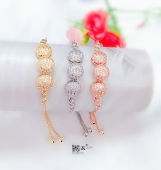 Round style gem bangle set