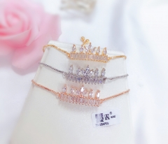 Artificial gemstone exquisite bangle set