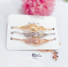 Irregular style gem bangle set