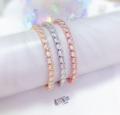 Artificial gemstone exquisite bangle