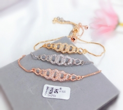 Hollow style shiny bangle set