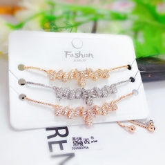 Artificial gemstone fashion style bangle set