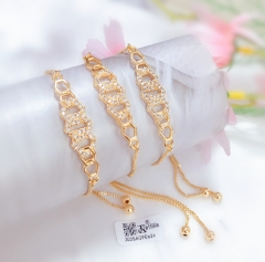 Hollow style shiny bangle set