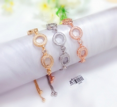 Hollow style shiny bangle set