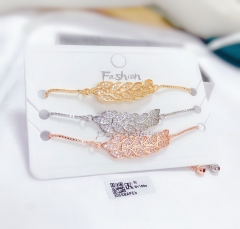 Leaf style exquisite bangle set4