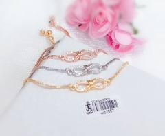 Irregular style gem bangle set