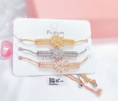 Artificial gemstone exquisite bangle set