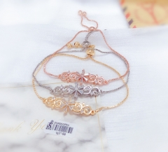 Irregular style gem bangle set