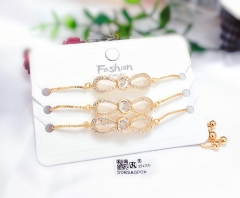 Hollow style gold color bangle set