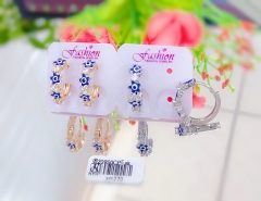 Star eye style bright earring