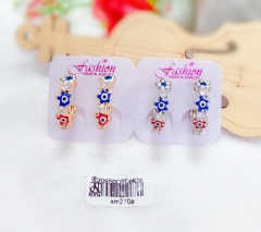 Star eye style bright earring