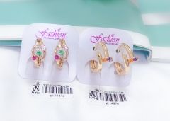 Irregular style gem earring