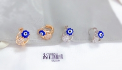 Irregular style gem eye style earring