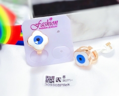 Whiter eye style single earring