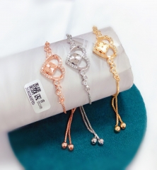 Heart style four leaf model exquisite bangle set